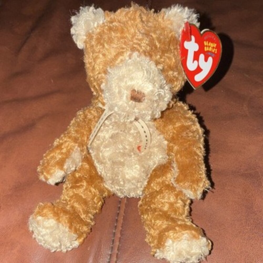 Ty Beanie Babies Whittle Bear Plush Beanbag 2004 Ages 3+ 4-7 Years